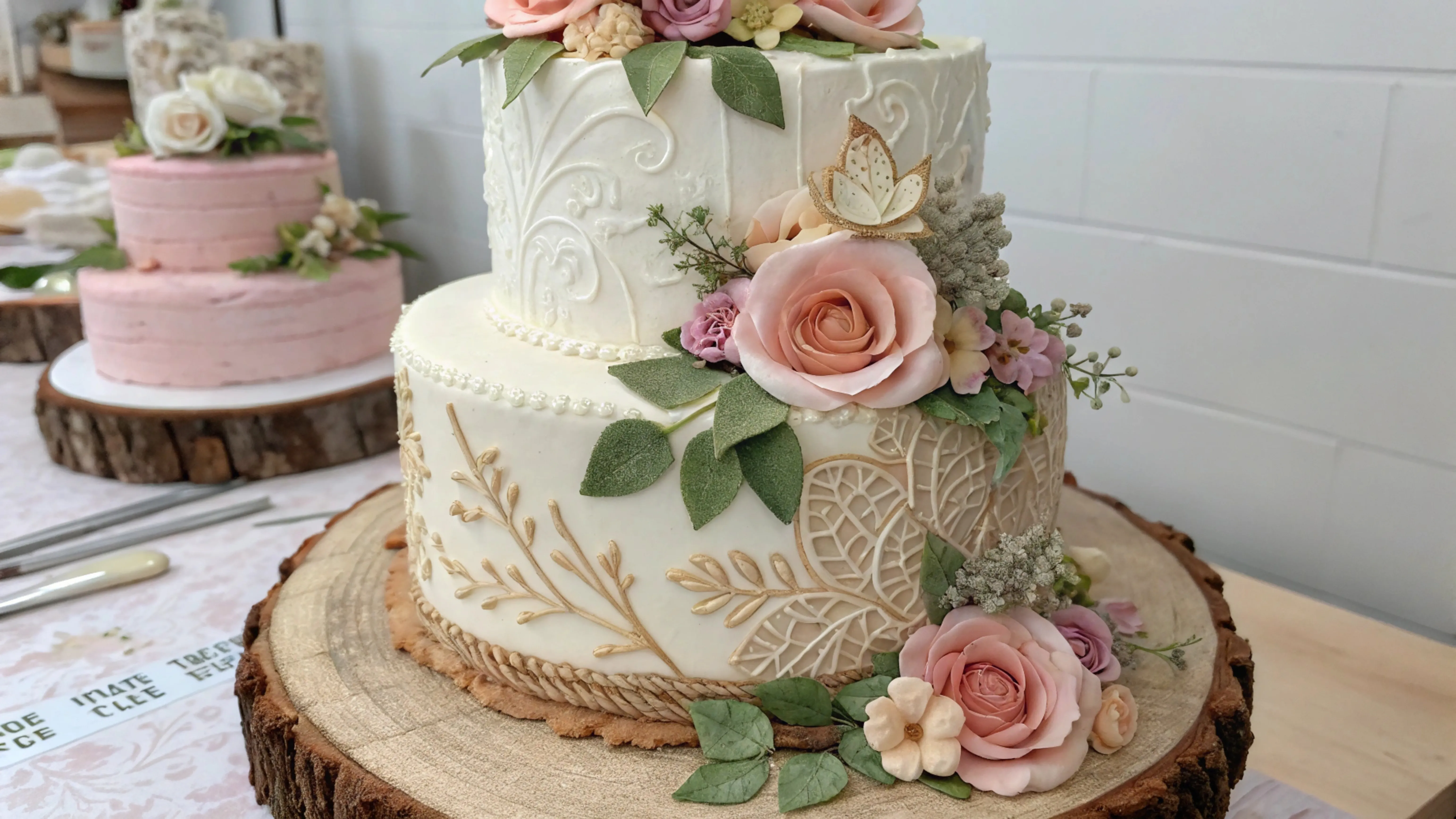 Pastel de boda elegante